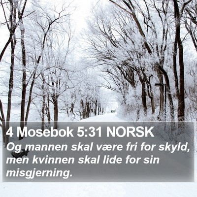 4 Mosebok 5:31 NORSK Bible Verse Image