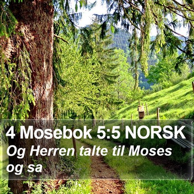 4 Mosebok 5:5 NORSK Bible Verse Image