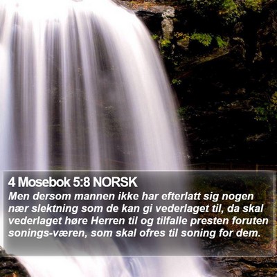 4 Mosebok 5:8 NORSK Bible Verse Image