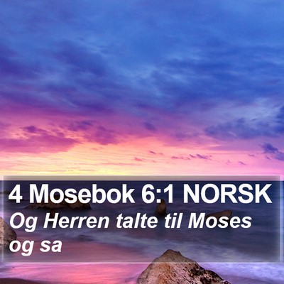4 Mosebok 6:1 NORSK Bible Verse Image