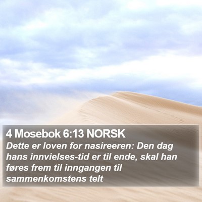 4 Mosebok 6:13 NORSK Bible Verse Image