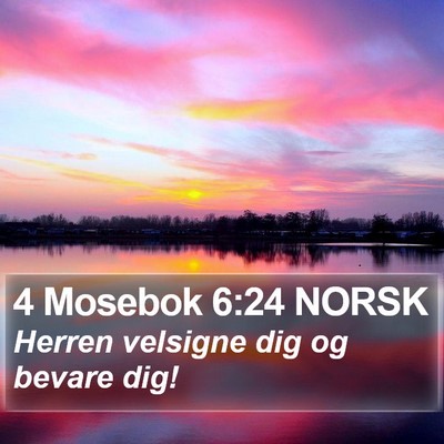 4 Mosebok 6:24 NORSK Bible Verse Image