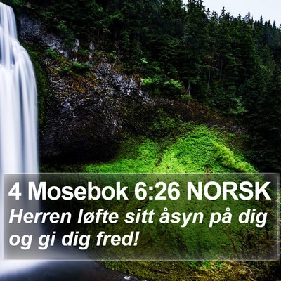 4 Mosebok 6:26 NORSK Bible Verse Image