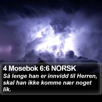 4 Mosebok 6:6 NORSK Bible Verse Image