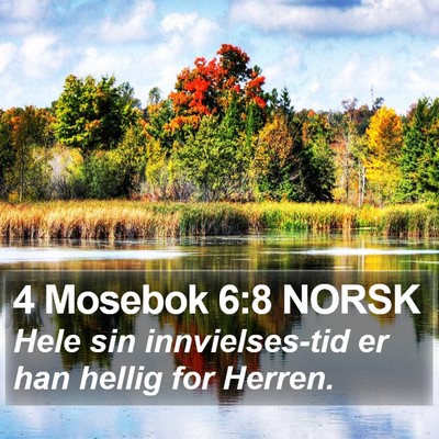 4 Mosebok 6:8 NORSK Bible Verse Image