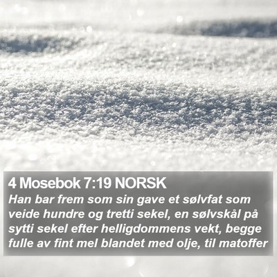 4 Mosebok 7:19 NORSK Bible Verse Image