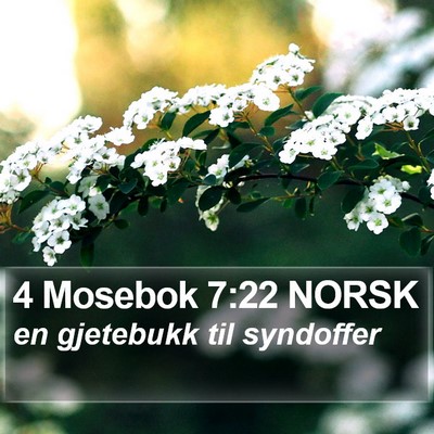 4 Mosebok 7:22 NORSK Bible Verse Image