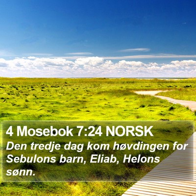 4 Mosebok 7:24 NORSK Bible Verse Image