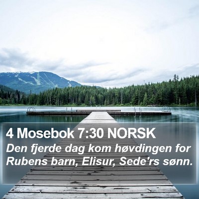 4 Mosebok 7:30 NORSK Bible Verse Image