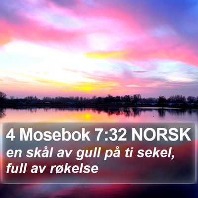 4 Mosebok 7:32 NORSK Bible Verse Image