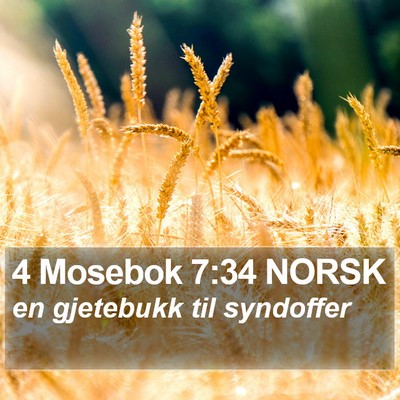 4 Mosebok 7:34 NORSK Bible Verse Image