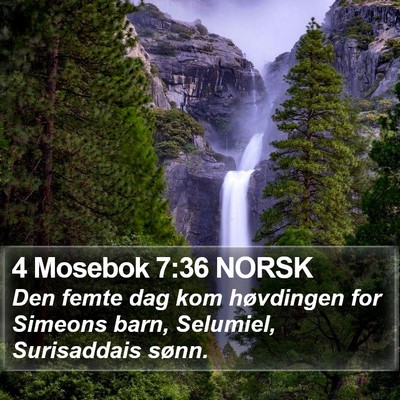 4 Mosebok 7:36 NORSK Bible Verse Image