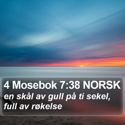 4 Mosebok 7:38 NORSK Bible Verse Image