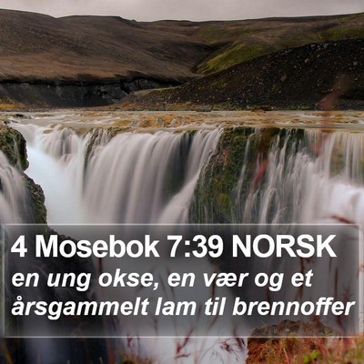 4 Mosebok 7:39 NORSK Bible Verse Image