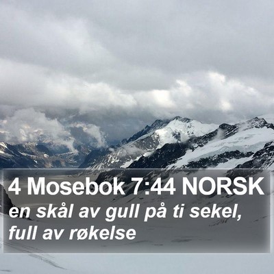 4 Mosebok 7:44 NORSK Bible Verse Image