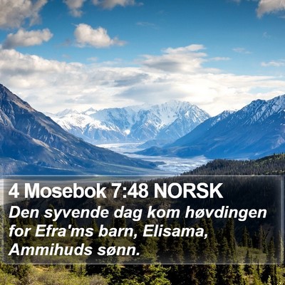 4 Mosebok 7:48 NORSK Bible Verse Image