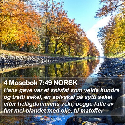 4 Mosebok 7:49 NORSK Bible Verse Image