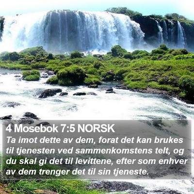 4 Mosebok 7:5 NORSK Bible Verse Image
