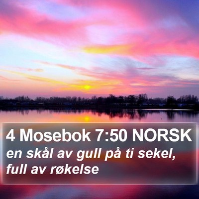 4 Mosebok 7:50 NORSK Bible Verse Image