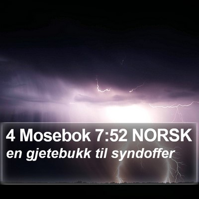 4 Mosebok 7:52 NORSK Bible Verse Image