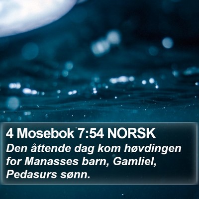 4 Mosebok 7:54 NORSK Bible Verse Image