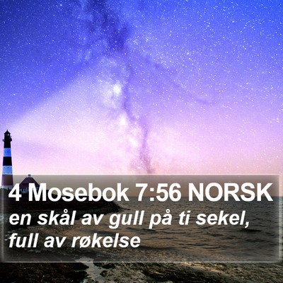 4 Mosebok 7:56 NORSK Bible Verse Image
