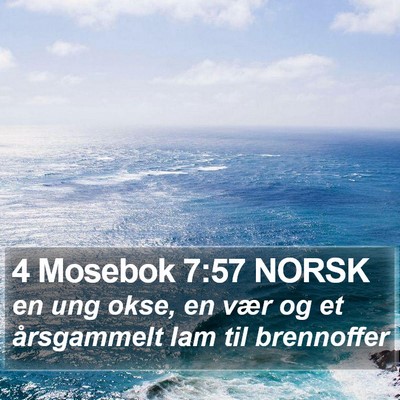 4 Mosebok 7:57 NORSK Bible Verse Image
