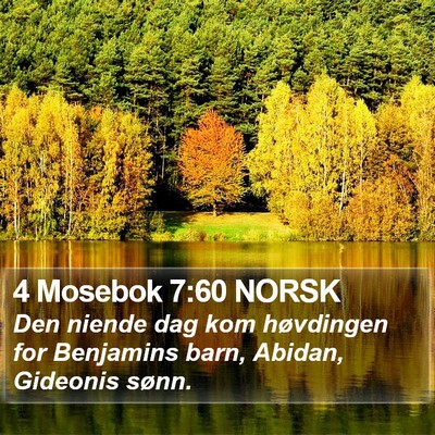 4 Mosebok 7:60 NORSK Bible Verse Image