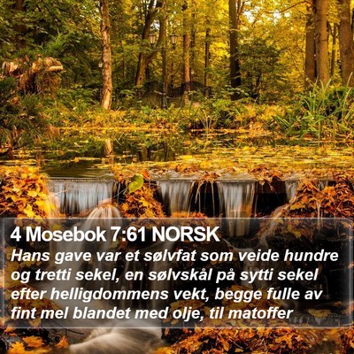 4 Mosebok 7:61 NORSK Bible Verse Image