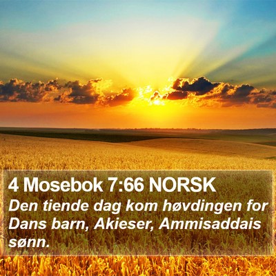4 Mosebok 7:66 NORSK Bible Verse Image