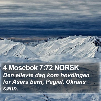 4 Mosebok 7:72 NORSK Bible Verse Image