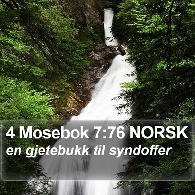 4 Mosebok 7:76 NORSK Bible Verse Image