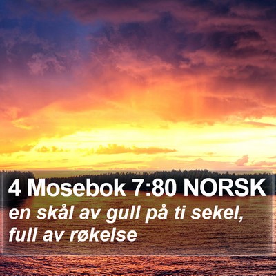 4 Mosebok 7:80 NORSK Bible Verse Image