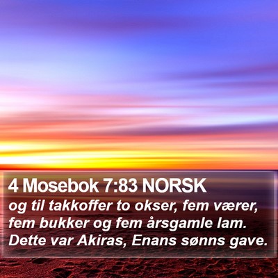 4 Mosebok 7:83 NORSK Bible Verse Image