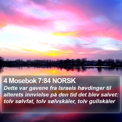 4 Mosebok 7:84 NORSK Bible Verse Image