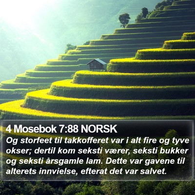4 Mosebok 7:88 NORSK Bible Verse Image