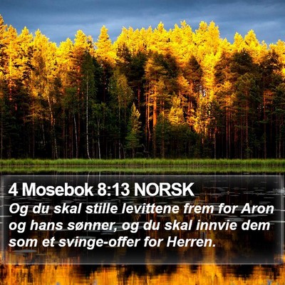 4 Mosebok 8:13 NORSK Bible Verse Image