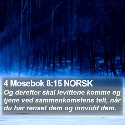 4 Mosebok 8:15 NORSK Bible Verse Image