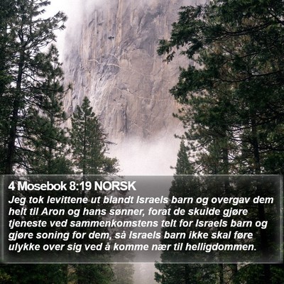 4 Mosebok 8:19 NORSK Bible Verse Image