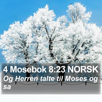 4 Mosebok 8:23 NORSK Bible Verse Image