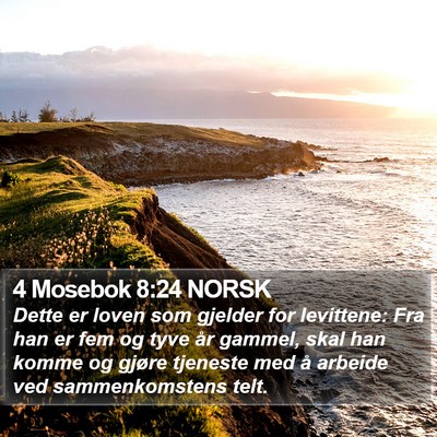 4 Mosebok 8:24 NORSK Bible Verse Image