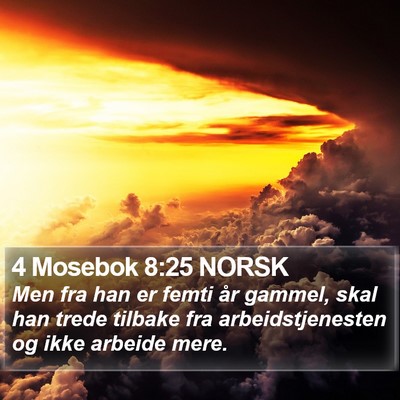 4 Mosebok 8:25 NORSK Bible Verse Image