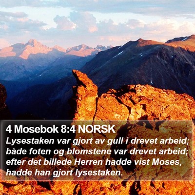 4 Mosebok 8:4 NORSK Bible Verse Image