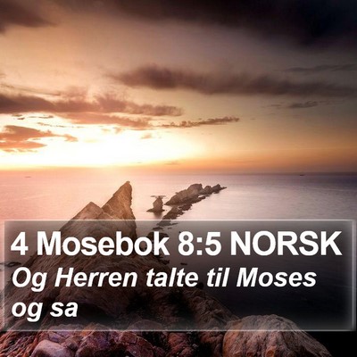 4 Mosebok 8:5 NORSK Bible Verse Image