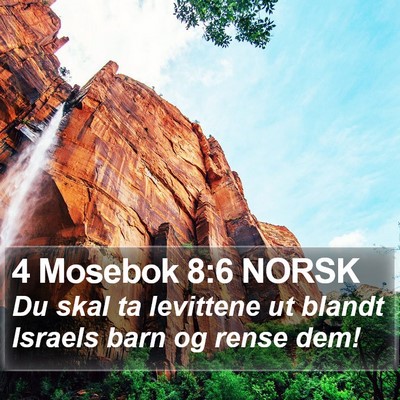4 Mosebok 8:6 NORSK Bible Verse Image