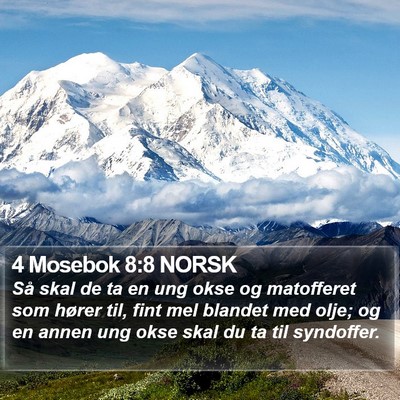 4 Mosebok 8:8 NORSK Bible Verse Image
