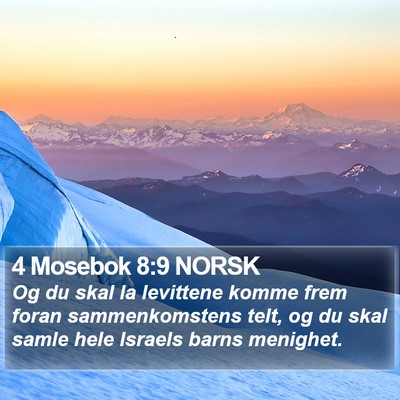 4 Mosebok 8:9 NORSK Bible Verse Image