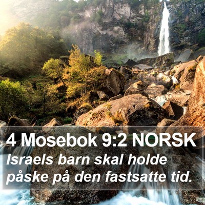 4 Mosebok 9:2 NORSK Bible Verse Image