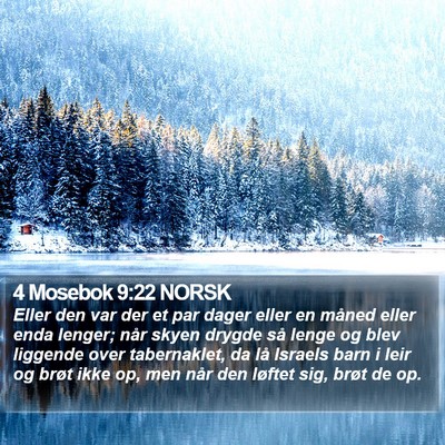 4 Mosebok 9:22 NORSK Bible Verse Image