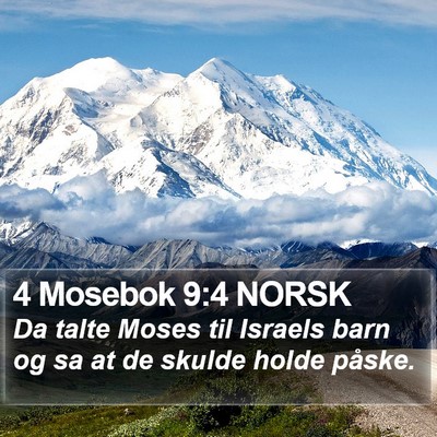 4 Mosebok 9:4 NORSK Bible Verse Image